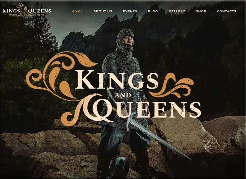 Re e regine |  Tema WordPress di rievocazione medievale