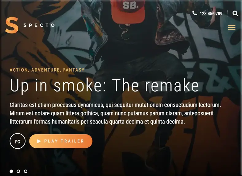 Espectro |  Tema WordPress Cinema