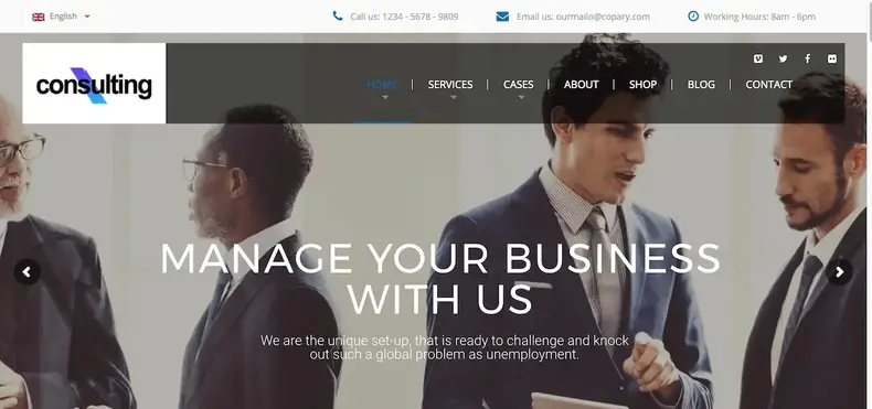 Consulting - Thème WordPress pour entreprises et entreprises