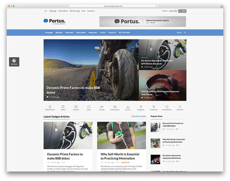 Portus-simple-wordpress-news-website-template