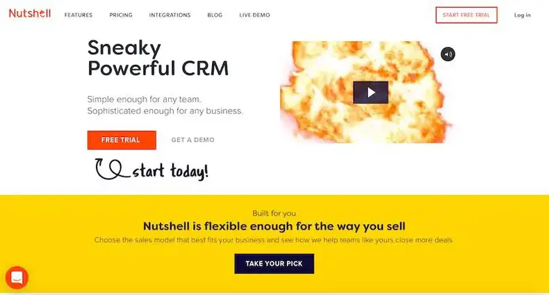 CRM cangkang kenari yang kuat