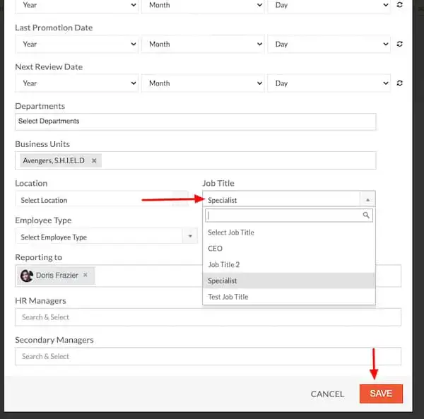 Impegnati: aggiungi titoli di lavoro