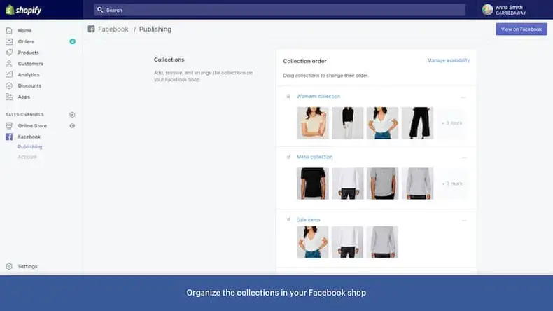 Shopify Facebook Beli produk