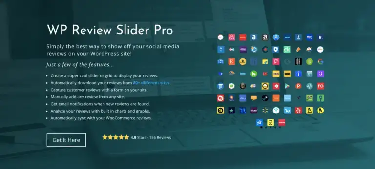 Plugin WP Review Slider Pro per testimonianze