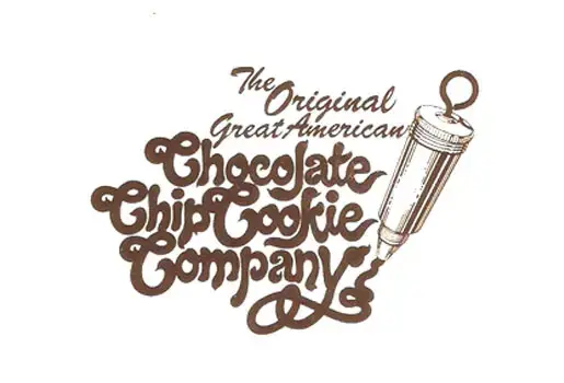 Logotipo da empresa de biscoitos de chocolate