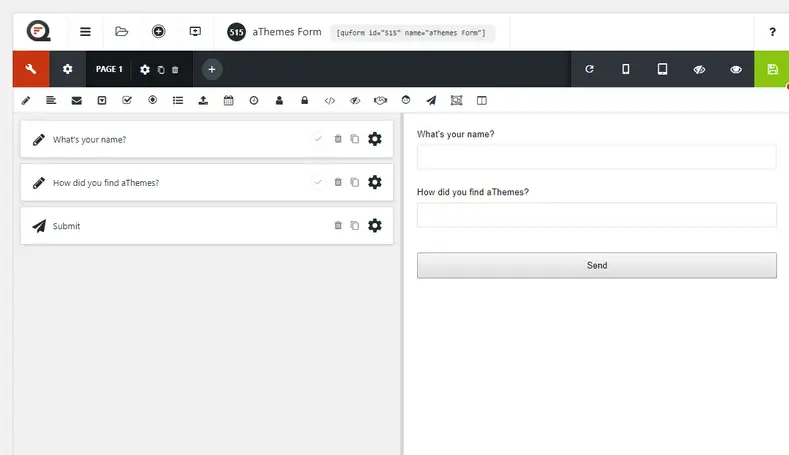 interface quform