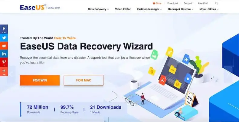 EaseUS: أدوات استعادة البيانات