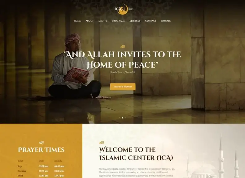 Shaha |  Tema WordPress Centro Islamico e Moschea + RTL