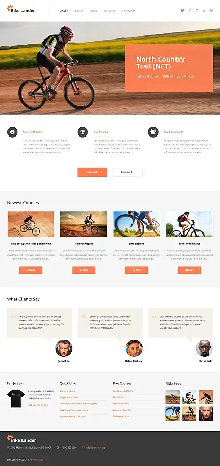 Thème WordPress pour vélo