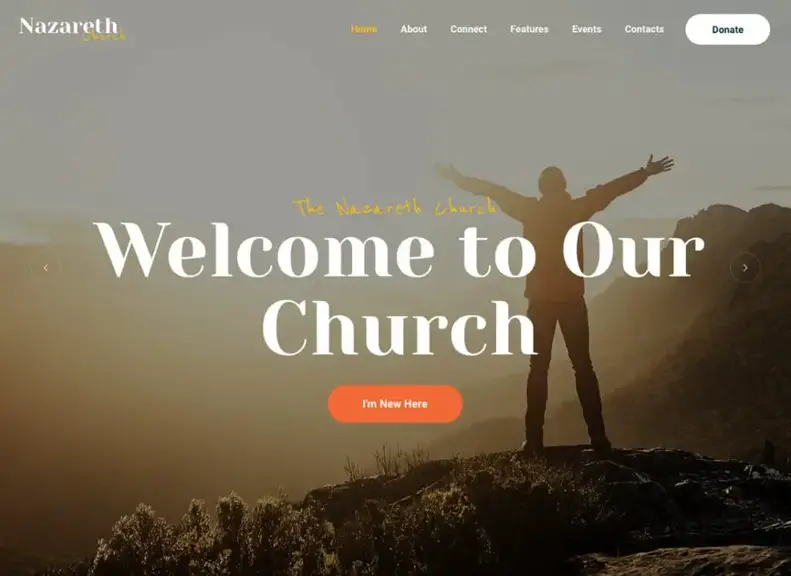 Nazaret |  Tema WordPress Chiesa e religione