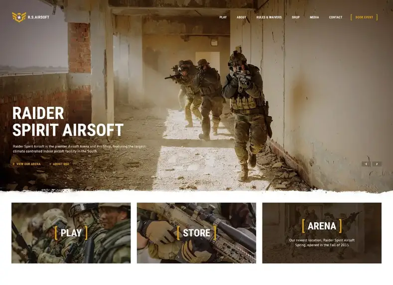 Semangat Perampok |  Tema WordPress Klub Airsoft & Paintball