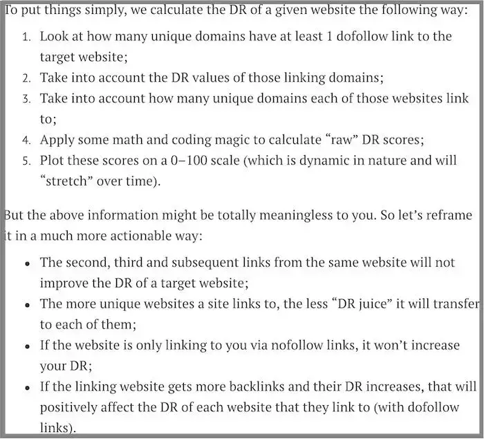 Valutazione del dominio (Ahrefs)