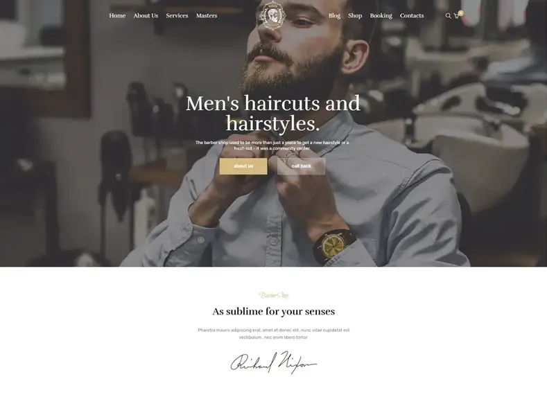 CutStyle - Tema WordPress para salão de cabeleireiro e salão de cabeleireiro