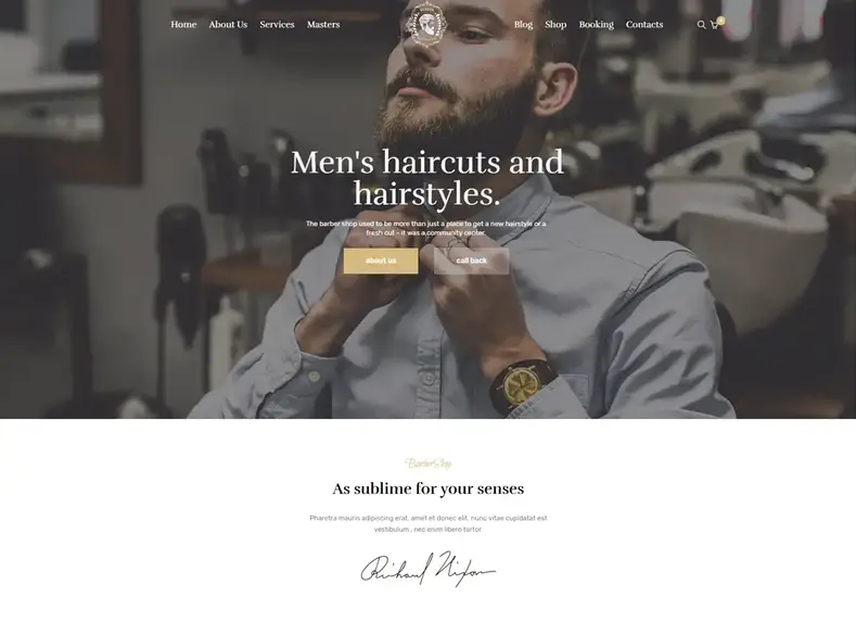 CutStyle - Thème WordPress pour salon de coiffure et salon de coiffure