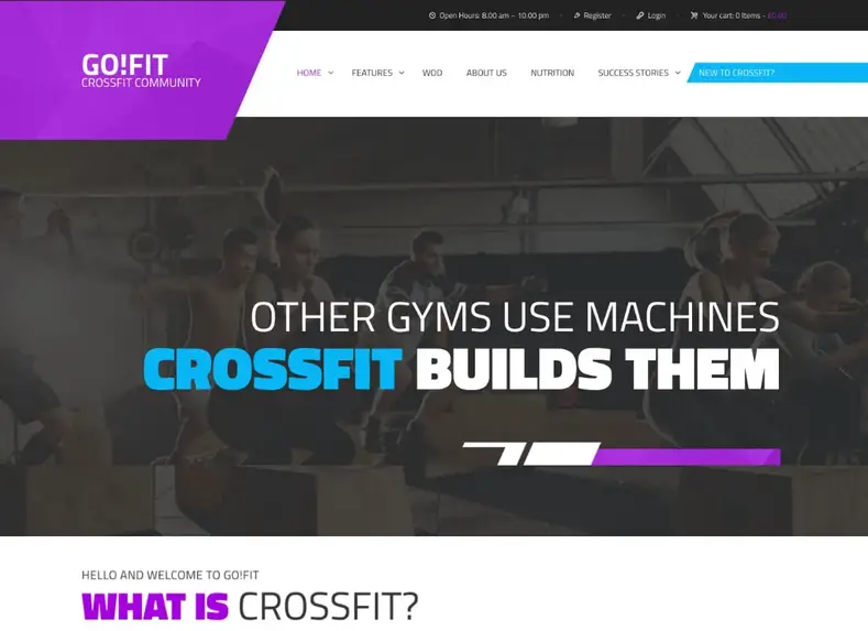 GoFit!  |  Tema WordPress Kebugaran, Gym & Crossfit