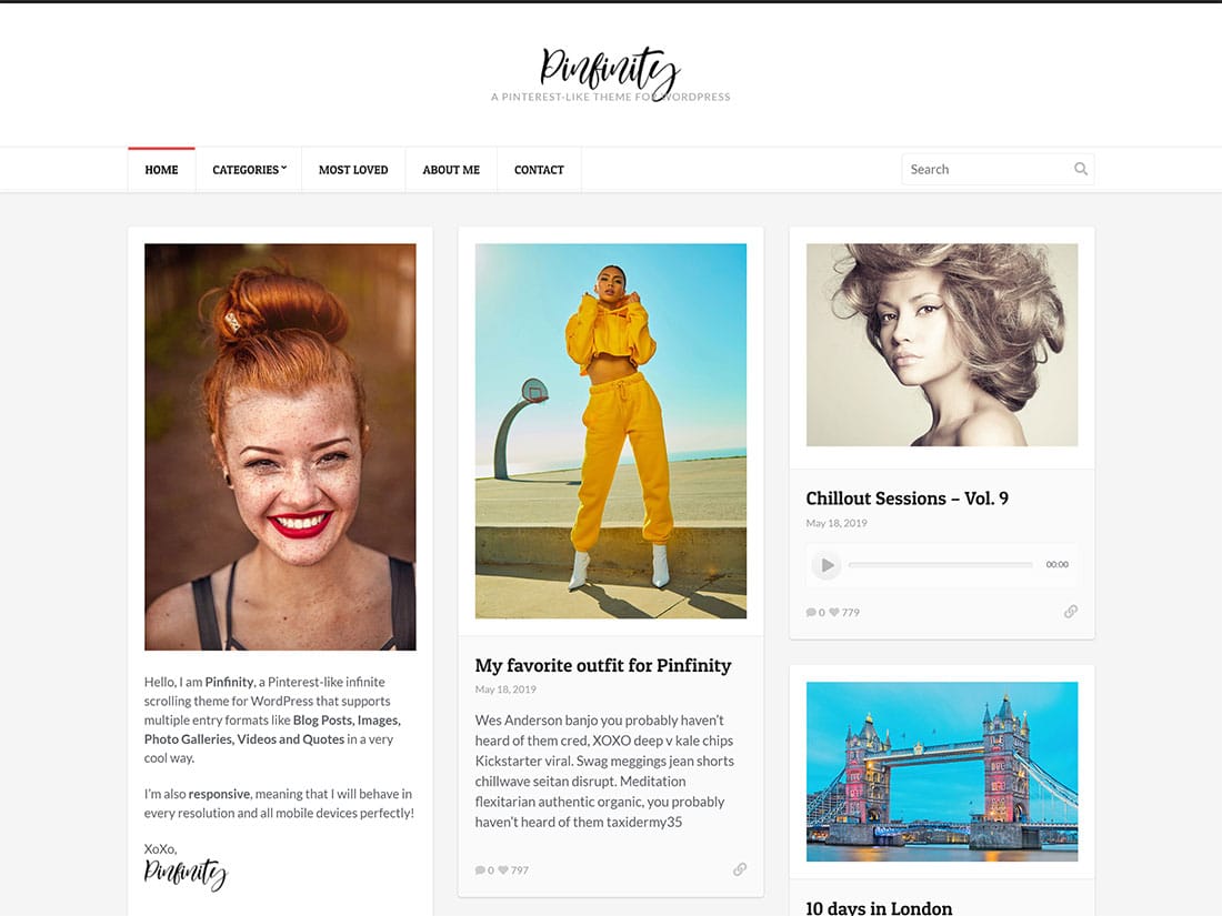 14 Tema WordPress Gaya Pinterest Terbaik – MegaBisnis.id