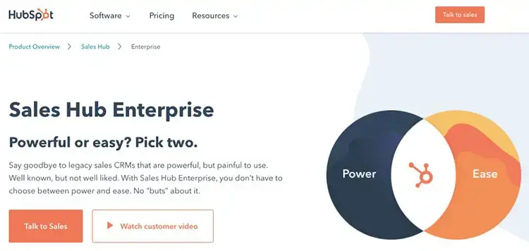 HubSpot Penjualan Hub Perusahaan