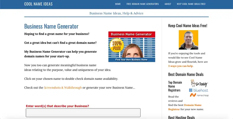 Navngenerator Cool Name Ideas