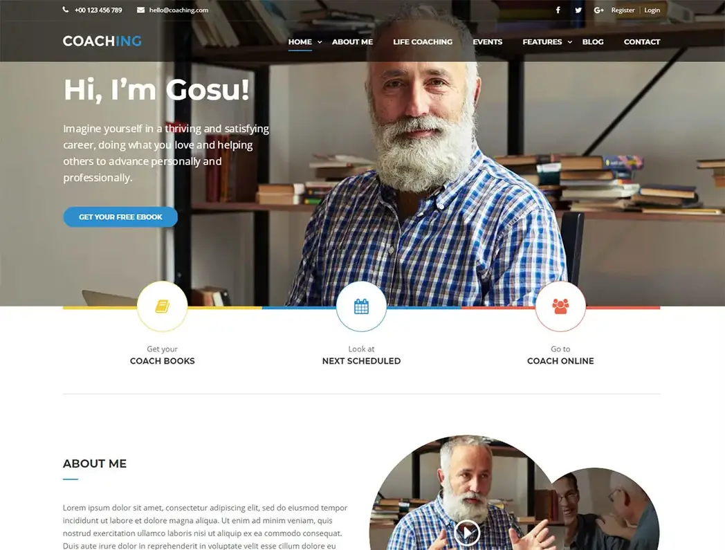 Melhor Tema WordPress para Coaching