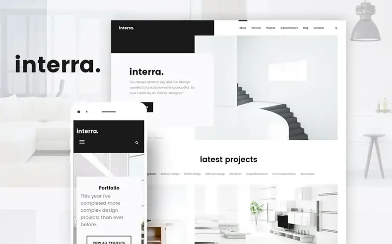 Interra - iç tasarım için en iyi WordPress teması