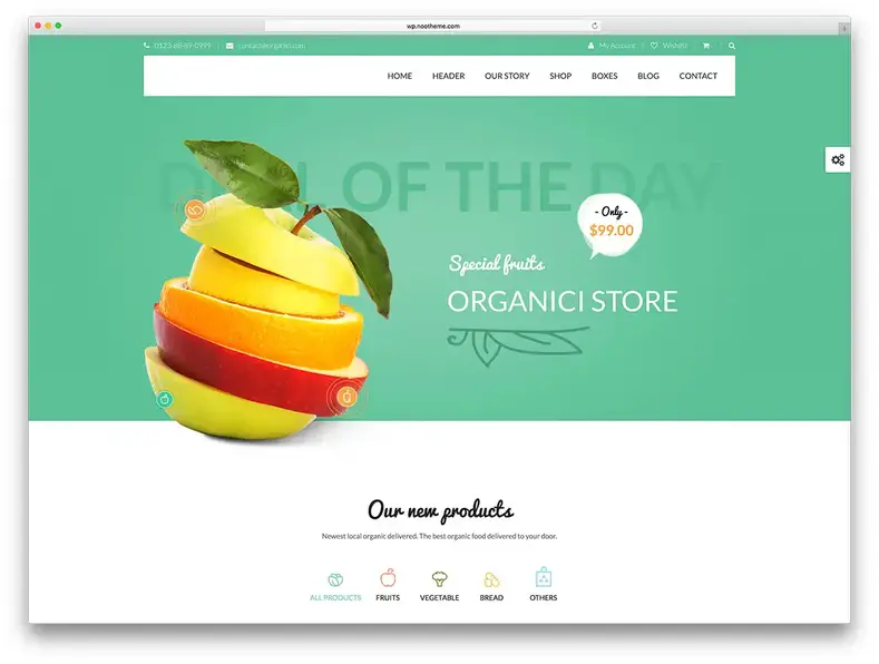 organici-organic-toko-makanan-tema-wordpress