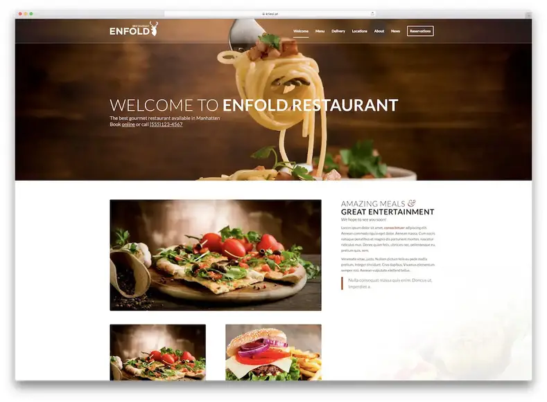 bungkus tema wordpress katering responsif