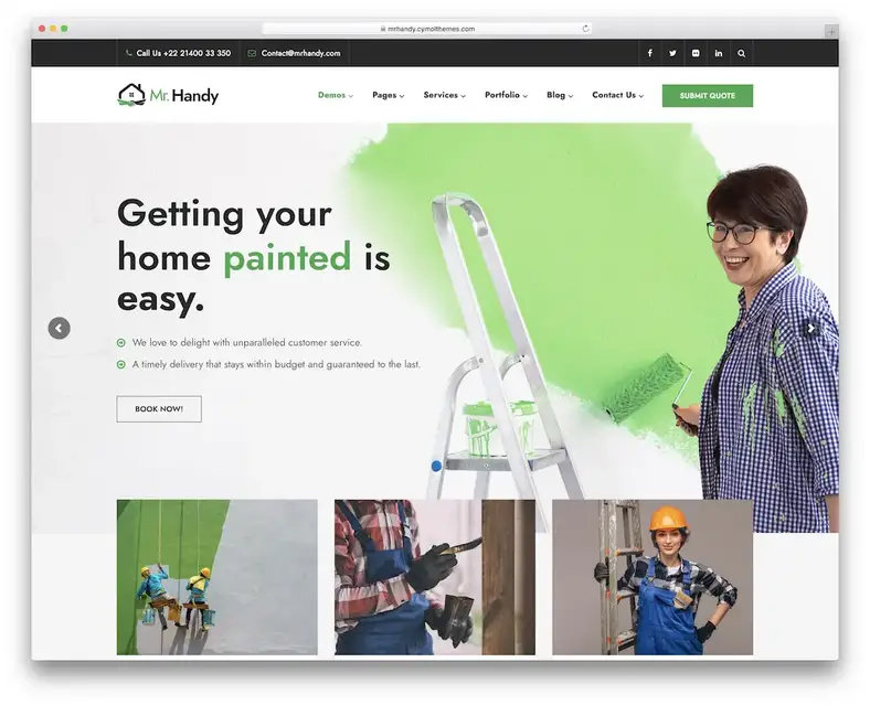 tema wordpress mrhandy para pintores