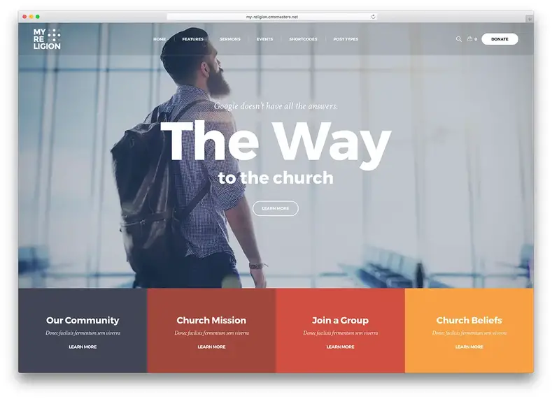 tema de religião de design plano exclusivo