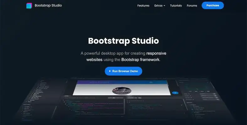 Bootstrap Studio - aplikasi desain dan pengembangan web