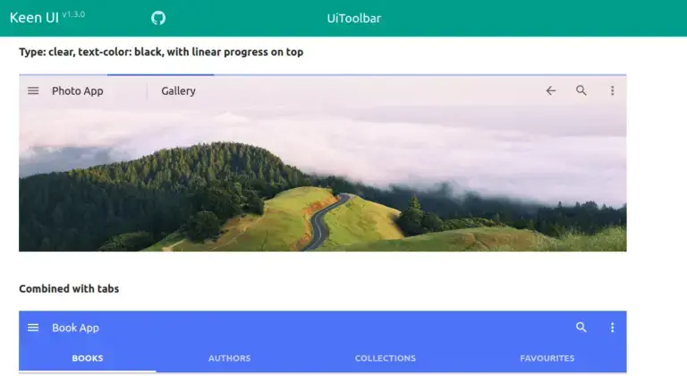 Interface utilisateur nette