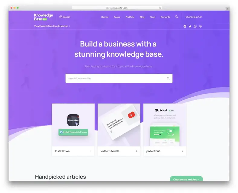 tema básico da base de conhecimento wordpress