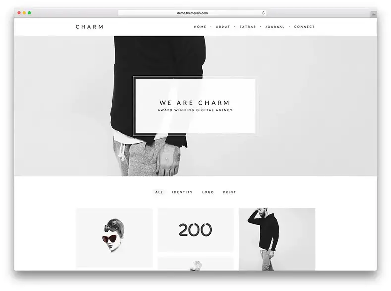 charme - thème pigiste minimal