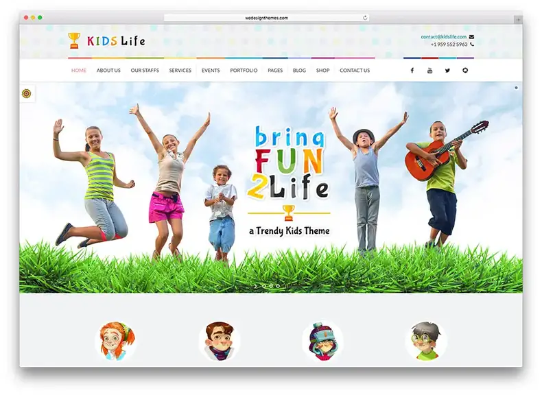 kidslife-creativo-modello-wordpress