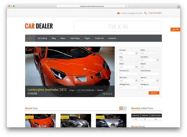 concessionária de carros-mínimo-automotivo-wordpress-thene