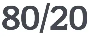 80/20 logo perusahaan
