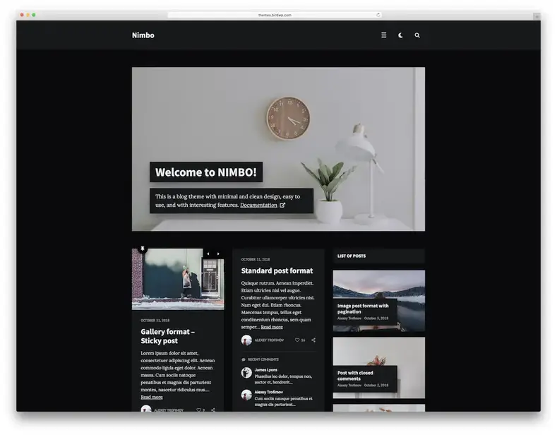 tema wordpress de grade de alvenaria nimbus