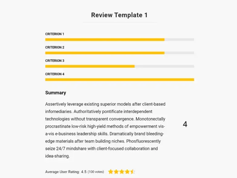 Exemple de réviseur ultime