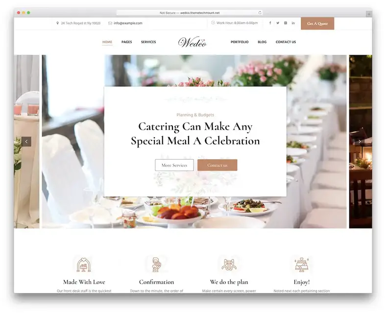 wedco katering tema wordpress