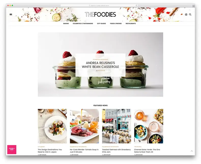 le-voux-minimal-food-blog-website-template