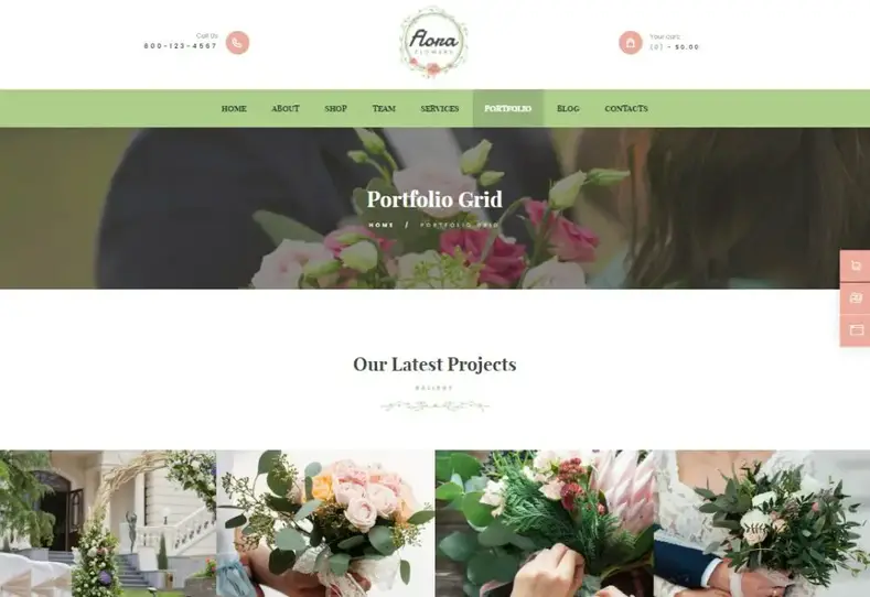 Boutique Flores |  Flor Boutique & Tema WordPress Florista