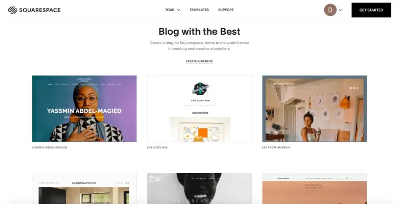 مدونات Squarespace