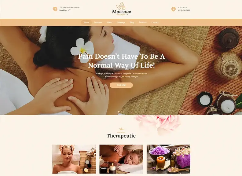 Tema WordPress per massaggiatori e saloni termali