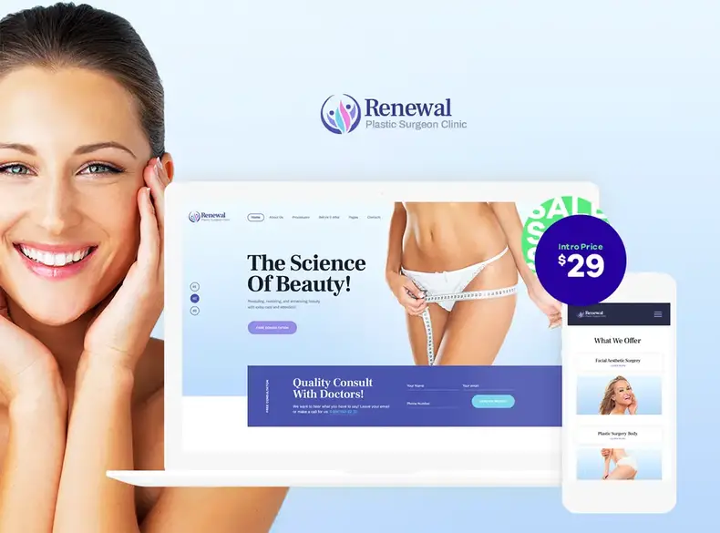 Rénovation |  Thème WordPress pour docteur en chirurgie plastique