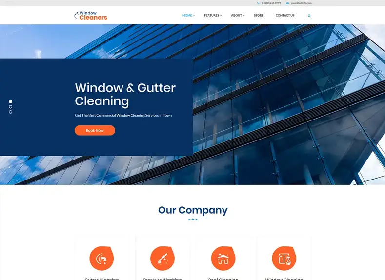 Services de climatisation : services de nettoyage de vitres, climatisation et chauffage