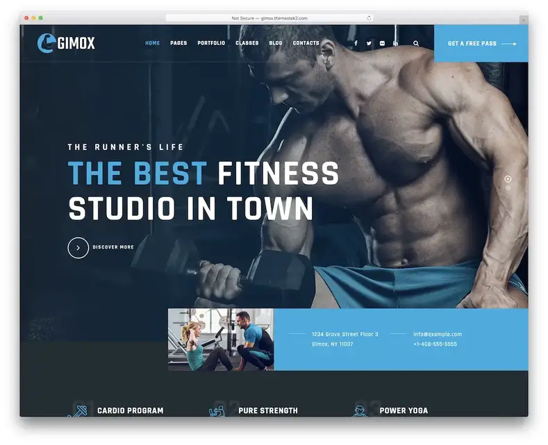 tema wordpress fitness gimox