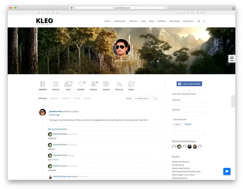 Tema WordPress do Fórum