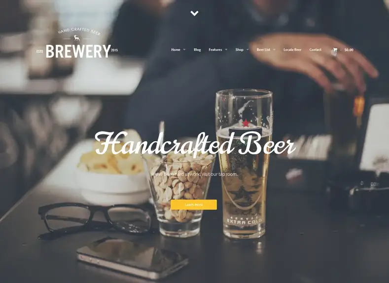 The Brew House - Brewery / Pub / Restoran Tema WordPress