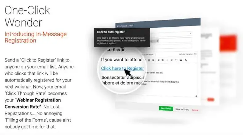 WebinarJam: registrazione con un clic 
