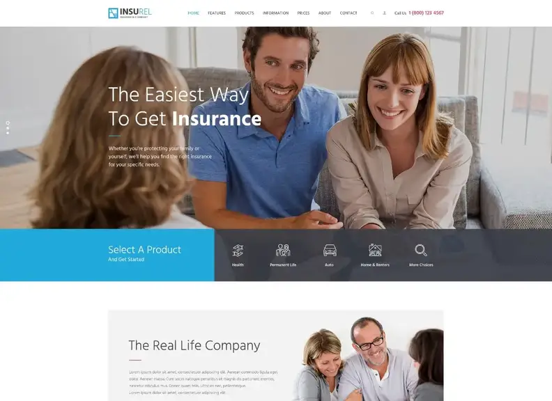 InsuRel |  Tema WordPress per assicurazioni e finanze
