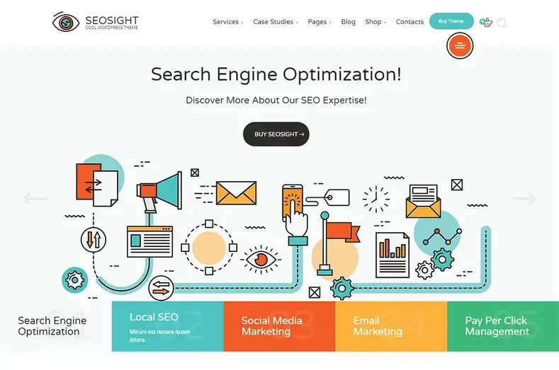 Tema WordPress de Geração de Leads SEOsight